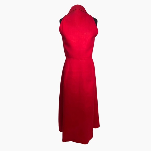 Vintage Max Mara Classic red linen dress for your holiday vacation or anytime! - Picture 6 of 7